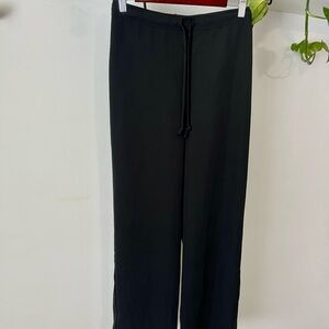 Ladies Black Drawstring Pants